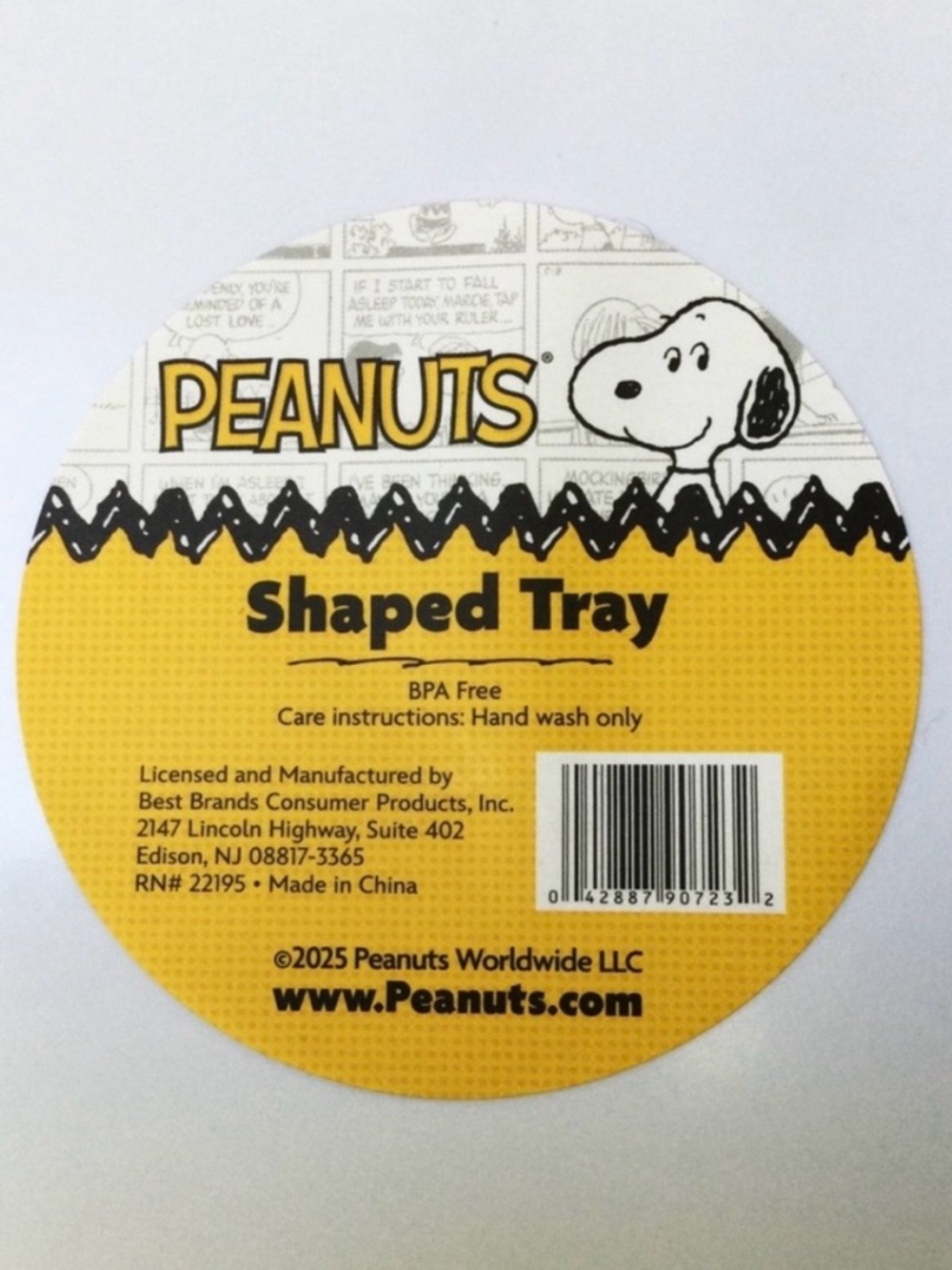 PEANUTS Snoopy Shaped Tray BPA-Free 11” x 14” - NWT - Picture 9 of 10
